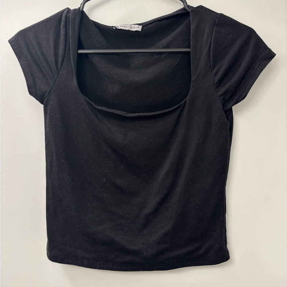 Sincerely Jules Black Crop Top